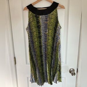 🎉 3/$15 Voir Voir Colorful Silky Pleated Dress 10